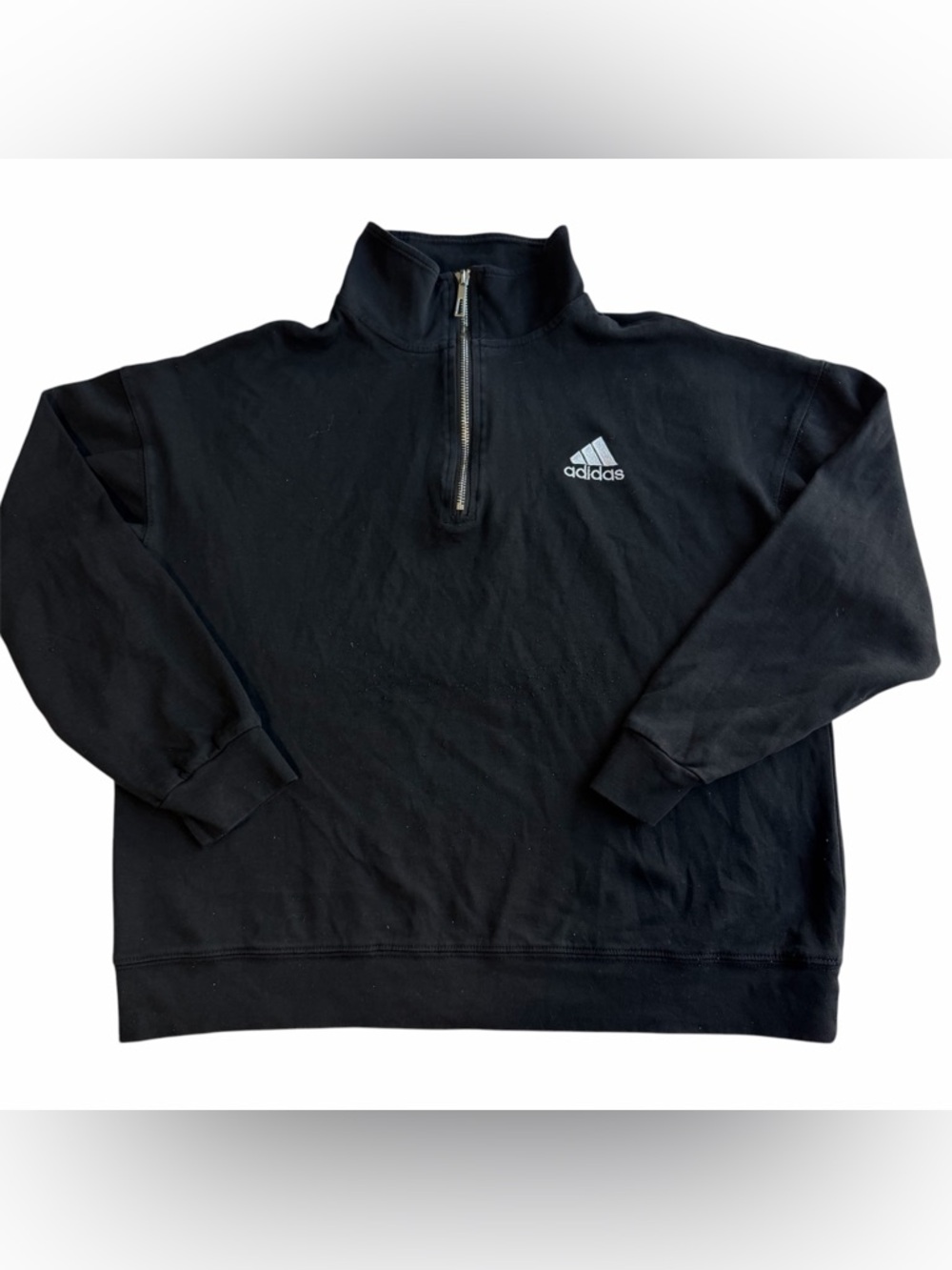 Women's Adidas Loose Cropped 1/4-Zip Pullover